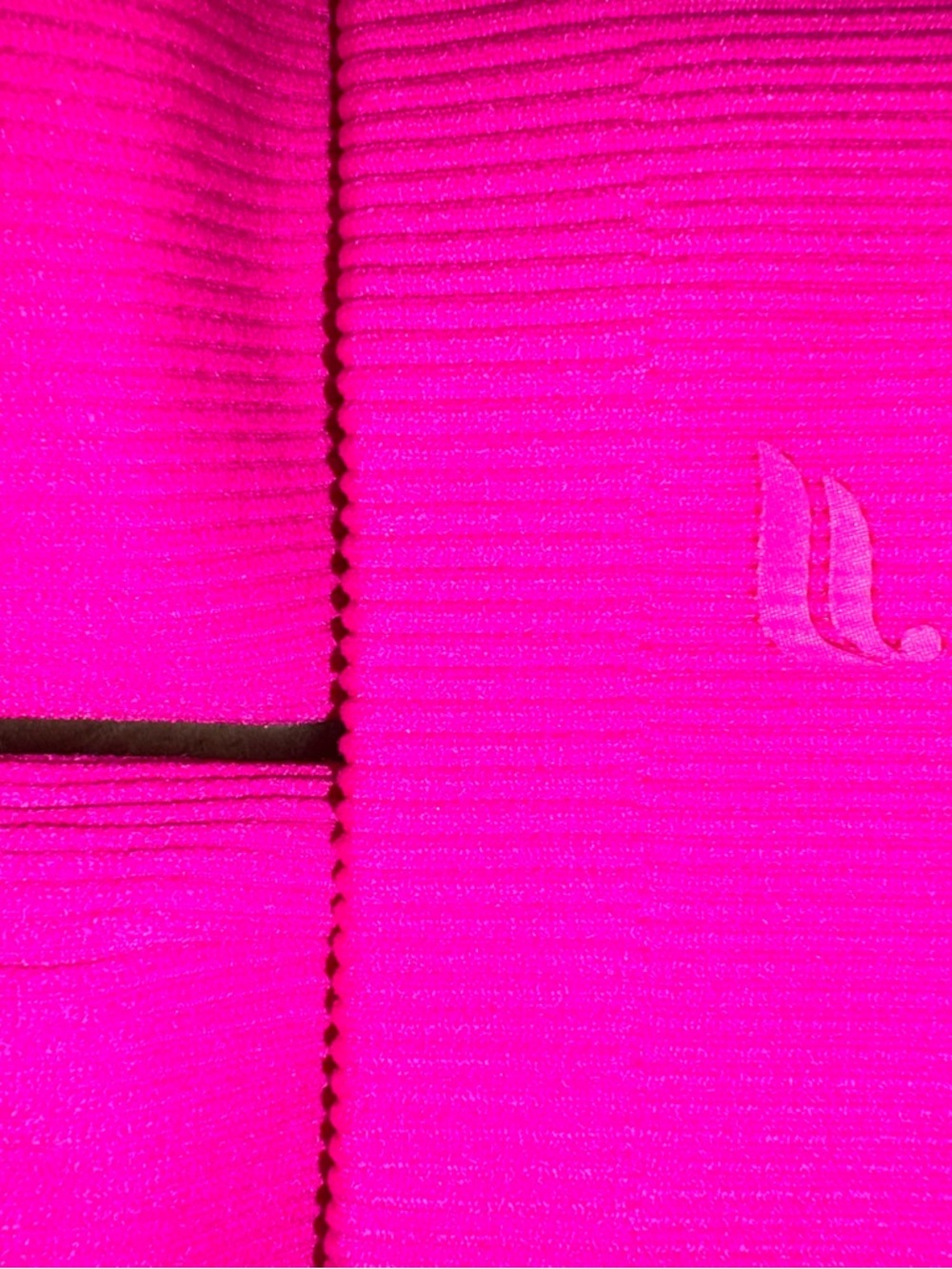 Fabletics Hot Pink Ribbed Split-Hem Leggings - Picture 5 of 6